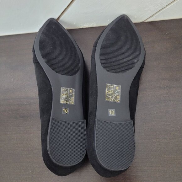 NEW Journee Collection Mindee Womens Size 10 Black Flat Sandals 5CT - Picture 5 of 6